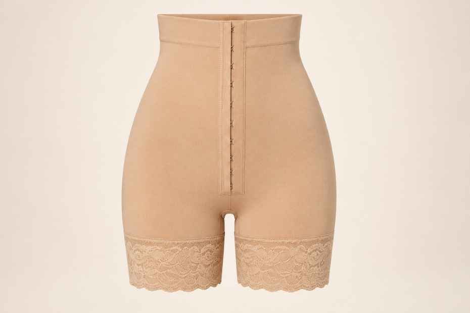  Faja short con broche frontal vista frontal
