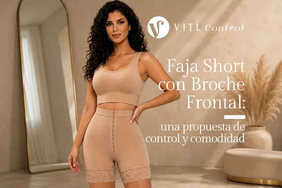 Faja short con broche frontal VITÍ CONTROL