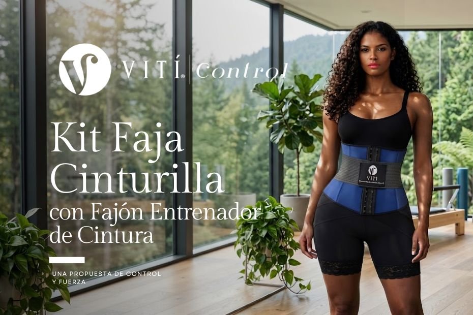 Kit faja cinturilla con fajón entrenador de cintura VITÍ CONTROL